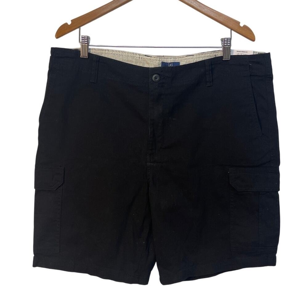 George Men’s Cargo Shorts‎ Color Black Size 38 NWT